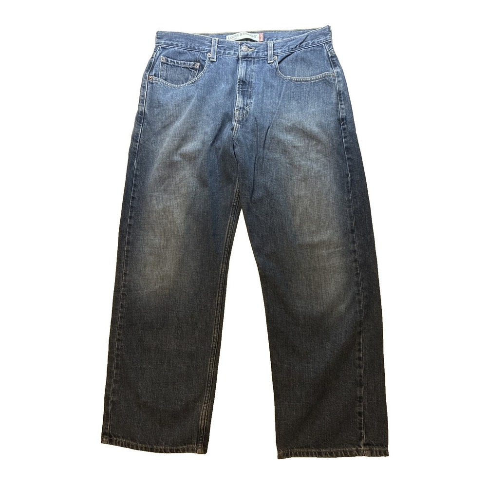 Y2K Levi's 569 Mens Loose Straight Denim Jeans Tag 33x30 (Fits 34x29) Faded